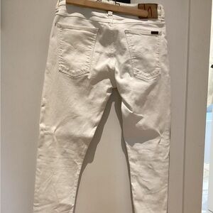 Nudie Jeans White Skinny Distressed Denim